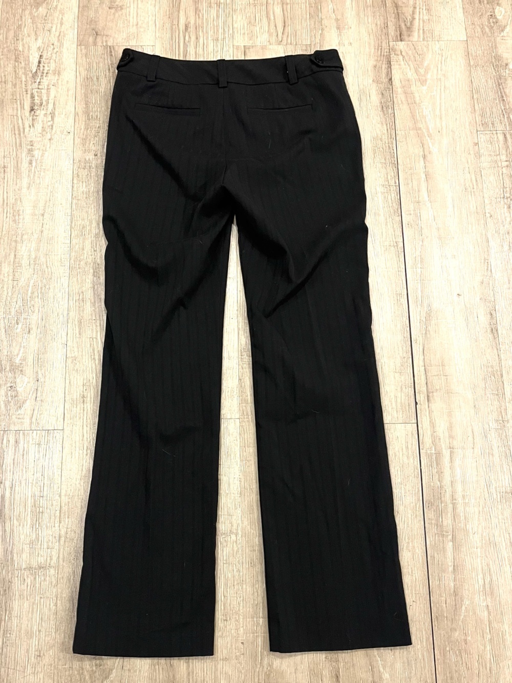 G.H. Bass Black Dress Pants with Subtle Stripes 4 - Picture 10 of 13